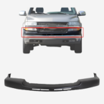 Track & Tray Front Grille Primed Shell & Insert With Chrome Direct Replacement Compatible With 1998-2005 Chevrolet S-10 / Blazer